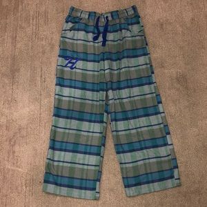 B.P. Blue Plaid Pajama Pants with “H” Embroidery